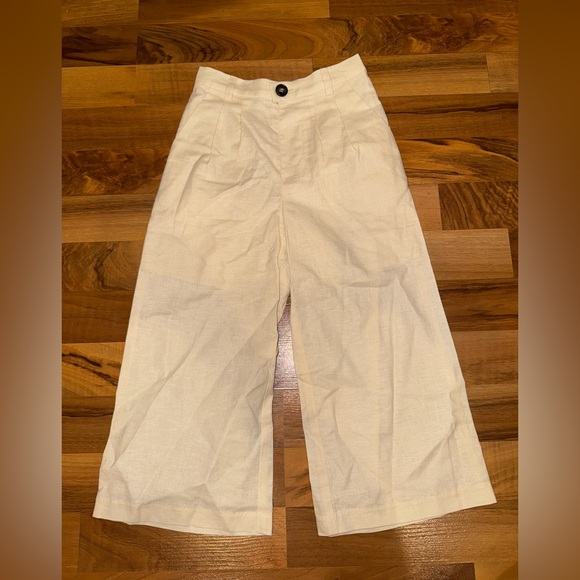 a loves a girls Other - A loves a girls trouser style linen blend tan pant sz 6 preppy lightweight